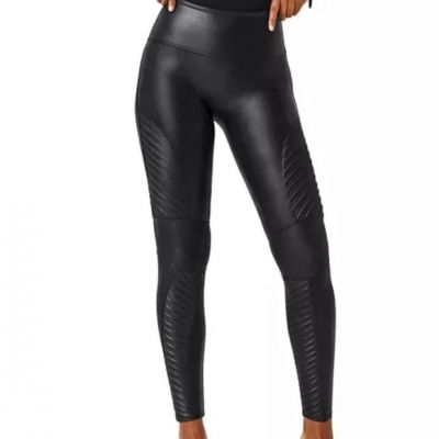 GREAT CONDITION Spanx Faux Leather Moto Leggings, Women's Size M